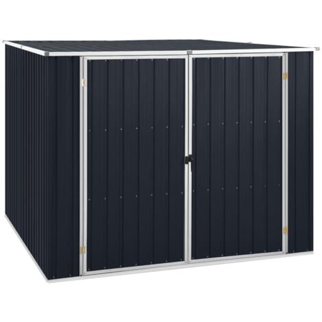 Gerätehaus Anthrazit 195x198x159 cm Verzinkter Stahl vidaXL484109