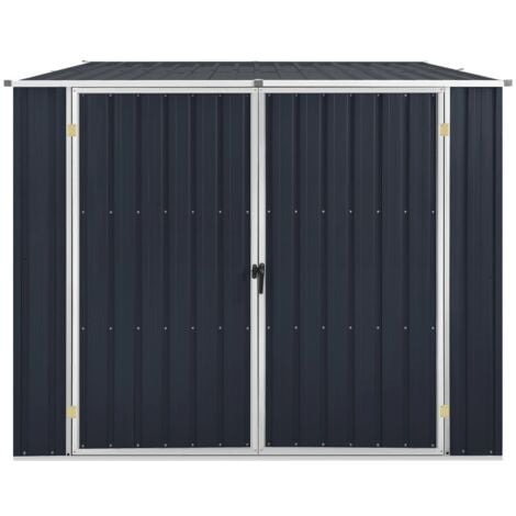 Gerätehaus Anthrazit 195x198x159 cm Verzinkter Stahl vidaXL484109