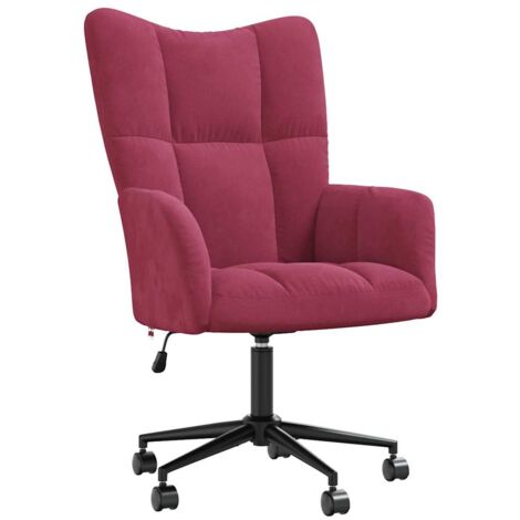 Relaxsessel Weinrot Samt vidaXL48336