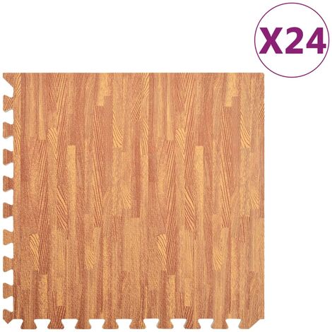 Bodenmatten 24 Stk. Holzmaserung 8,64 m² EVA-Schaumstoff vidaXL22258