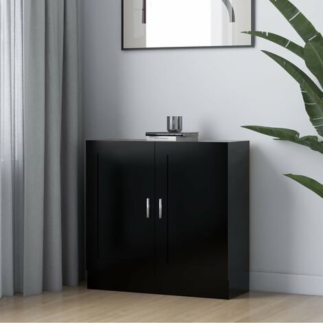 Bücherschrank Schwarz 82,5x30,5x80 cm Holzwerkstoff vidaXL79945