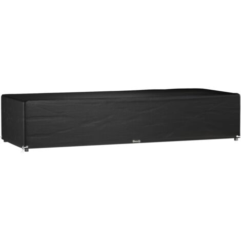 Abdeckung für Sonnenliege 12 Ösen 205x75x40 cm Polyethylen vidaXL