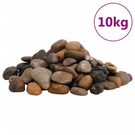 Polierte Kiesel 10 kg Mehrfarbig 2-5 cm vidaXL48474