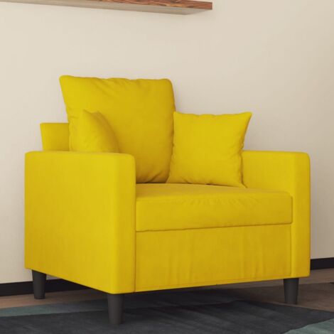 Sessel Gelb 60 cm Samt vidaXL