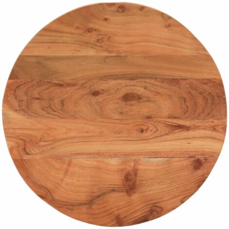 Tischplatte Ø40x2,5 cm Rund Massivholz Akazie vidaXL77527