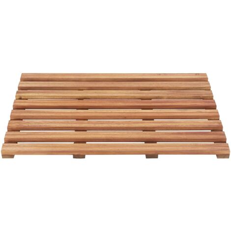Badematten 2 Stk. Massivholz Akazie 56 x 37 cm vidaXL698291