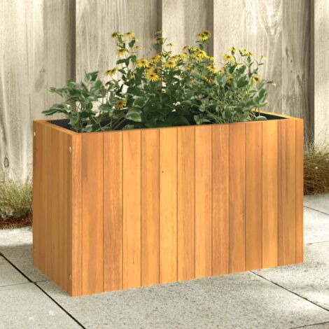 Pflanzkübel 59x27,5x35 cm Massivholz Akazie vidaXL94727
