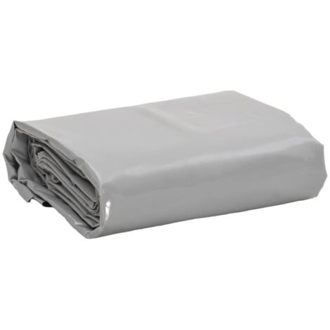 vidaXL Tarpaulin Grey 1x2.5 m 650 g/mÂ²