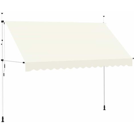 Manueller einziehbarer Sonnenblende 350 cm Creme