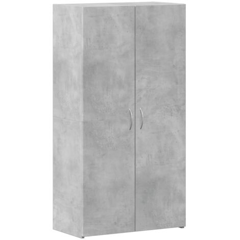 Aktenschrank Betongrau 60x32x115 cm Holzwerkstoff vidaXL