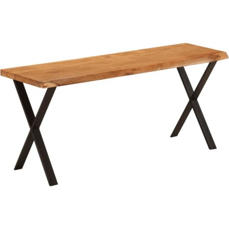 Bank Baumkante 105 cm Massivholz Akazie vidaXL