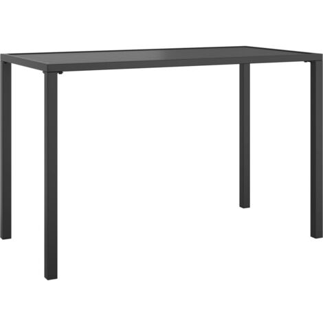 vidaXL Garden Dining Table Anthracite 110x54x70 cm Steel