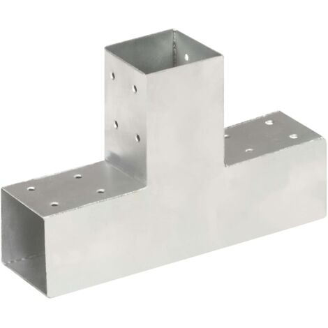 Pfostenverbinder T-Form Verzinktes Metall 71 x 71 mm vidaXL