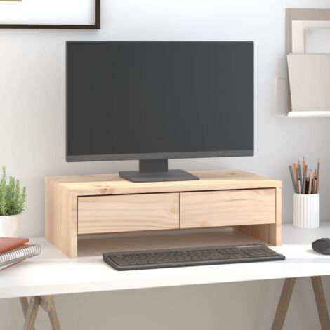 Monitorständer 50x27x15 cm Massivholz Kiefer vidaXL238660
