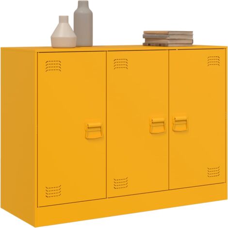Sideboard Senfgelb 99x39x73 cm Stahl vidaXL926431