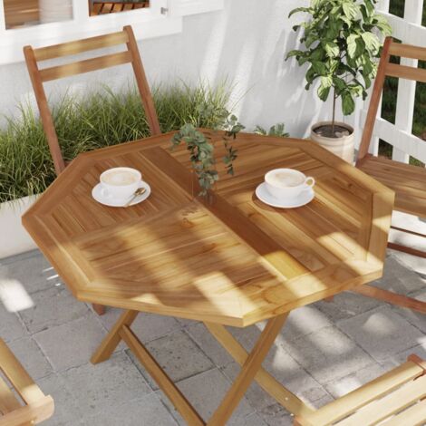 Tischplatte 90x90x2,5 cm Achteckig Massivholz Teak vidaXL374923