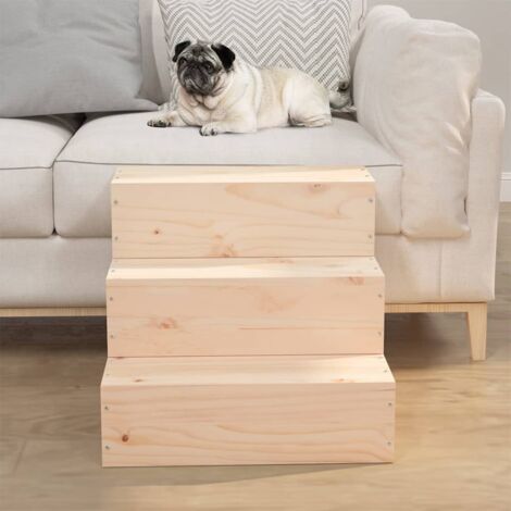 Haustiertreppe 40x37,5x35 cm Massivholz Kiefer vidaXL639954 (1/5)
