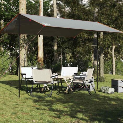 Tarp Grau und Orange 400x294 cm Wasserdicht vidaXL762597