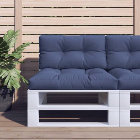 Palettenkissen Marineblau 80x40x12 cm Stoff vidaXL515237 (1/5)
