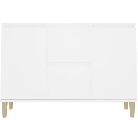 Sideboard Kommode für Wohnzimmer Küche  Weiß 103,5x35x70 cm Holzwerkstoff DE87253