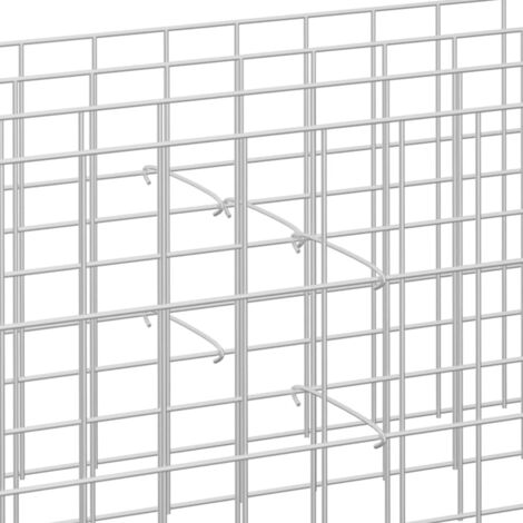 Gecheer Gabionen-Distanzhalter 100 Stück - Verzinkter Stahl, 50 Cm Länge, 3,5 Mm Durchmesser, Für Stabile Steinkörbe