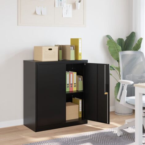 Aktenschrank Schwarz 79x40x90 cm Stahl CFW358919 (1/5)