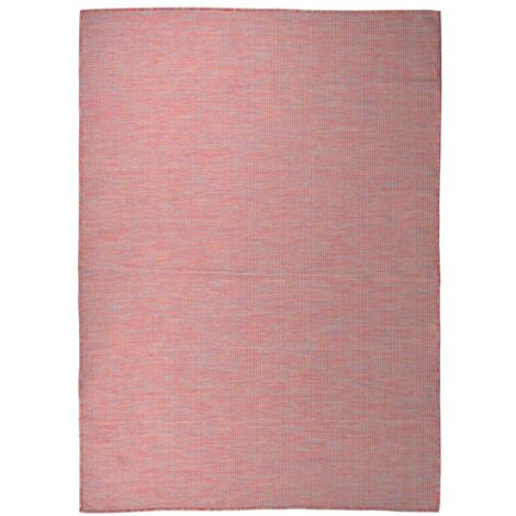 Outdoor-Teppich,Außenteppich Für Terrasse Und Balkon,Küchenteppich Flachgewebe 200x280 cm Rot VESS383889 (1/5)