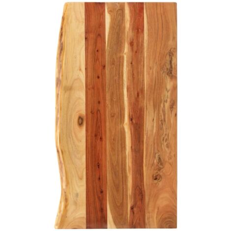 Badezimmer-Waschtischplatte,Waschtischkonsole,Schreibtische Massivholz Akazie 100x52x2,5 cm CCA575937