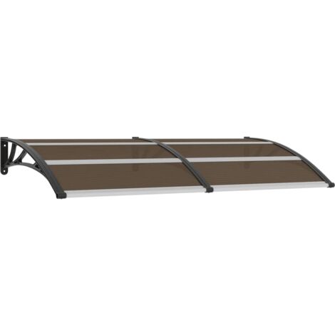 Vordach Schwarz 200x100 cm PC CFW926144