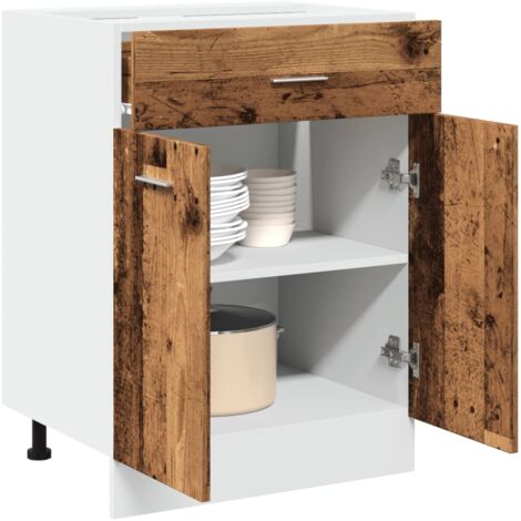 Unterschrank Lyon Altholz-Optik 60x46x81,5 cm Holzwerkstoff vidaXL