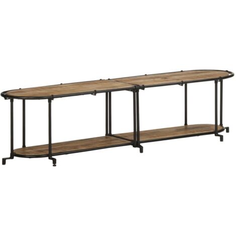 TV-Regal 160x42x40 cm Raues Mangoholz vidaXL283847 (1/5)
