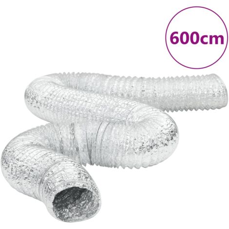 Lüftungsschlauch Aluminium 6 m Ø12,5 cm vidaXL308151