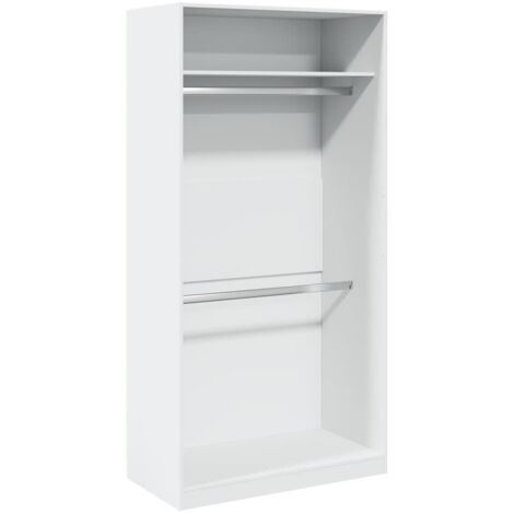 Kleiderschrank Weiß 100x50x200 cm Holzwerkstoff vidaXL