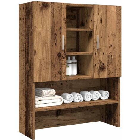 Waschmaschinenschrank Altholz-Optik 70,5x25,5x90 cm vidaXL557143