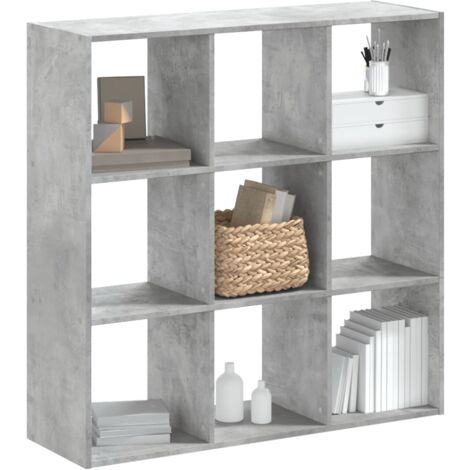 Bücherregal Betongrau 102x32x102 cm Holzwerkstoff vidaXL868175