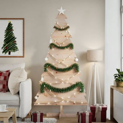 Weihnachtsbaum Holz zum Schmücken 180 cm Massivholz Kiefer vidaXL483034 (1/5)