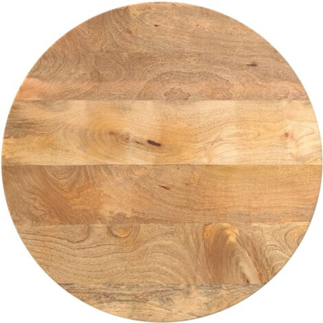 Tischplatte Ø 60x2,5 cm Rund Massivholz Mango vidaXL100581