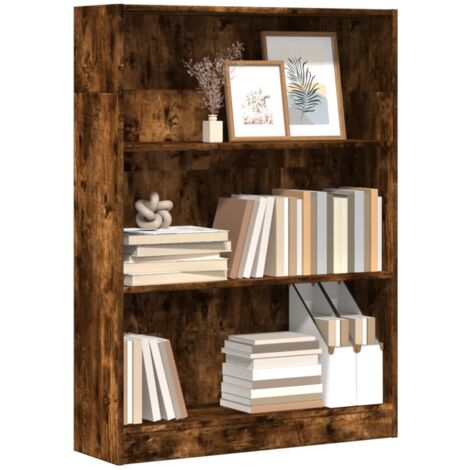 Bücherregal Räuchereiche 80x24x109 cm Holzwerkstoff vidaXL767870