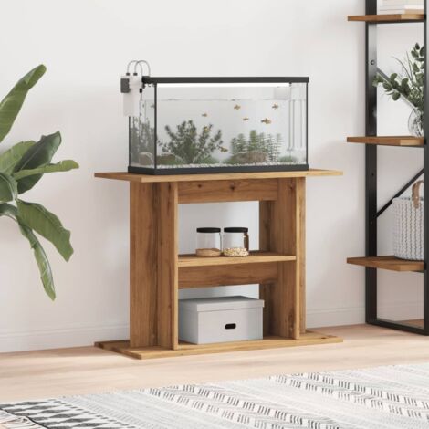 Aquariumständer Artisan-Eiche 80x35x60 cm Holzwerkstoff vidaXL463080