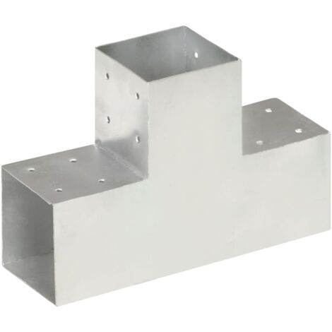 vidaXL T-förmiger Pfostenverbinder aus verzinktem Metall 101x101 mm