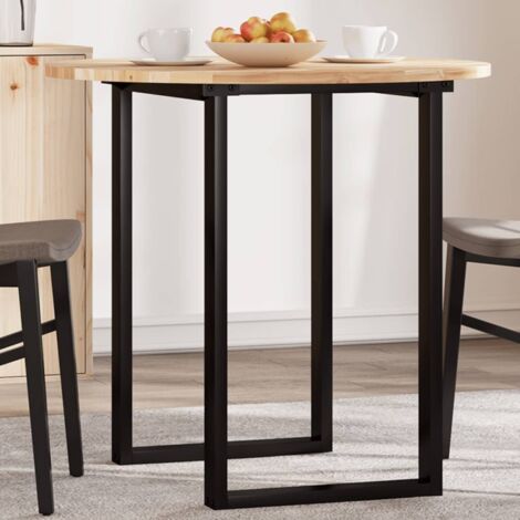 Tischplatte Rund Ø80x2 cm Massivholz Akazie vidaXL552887