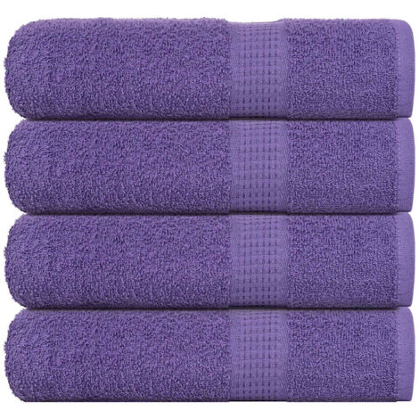 Badetücher 4 Stk. Lila 100x150 cm 360 g/m² 100% Baumwolle vidaXL484688