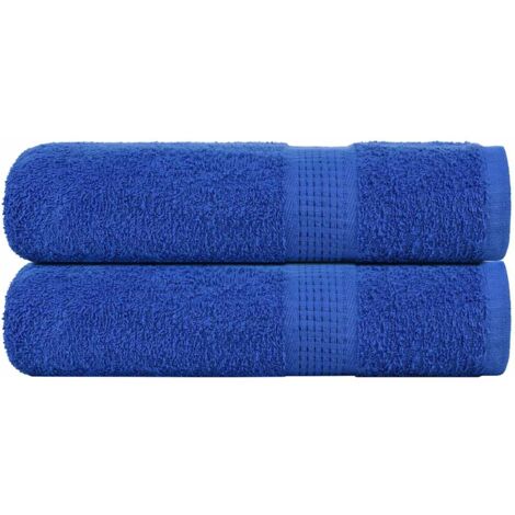 Duschtücher 2 Stk. Blau 70x140 cm 360 g/m² 100% Baumwolle vidaXL618228
