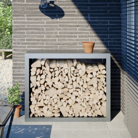 Brennholzregal 100x40x80 cm Verzinkter Stahl vidaXL874332