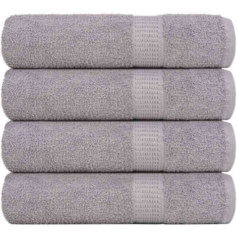 Duschtücher 4 Stk. Grau 70x140 cm 360 g/m² 100% Baumwolle vidaXL603177