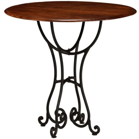 Esstisch Massivholz mit Honigfarbenem Finish 80x76 cm vidaXL396639