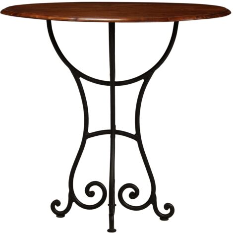 Esstisch Massivholz mit Honigfarbenem Finish 80x76 cm vidaXL396639