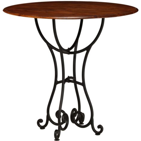 Esstisch Massivholz mit Honigfarbenem Finish 80x76 cm vidaXL396639