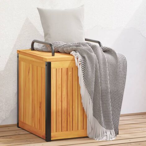 vidaXL Kissenbox aus massivem Akazienholz braun