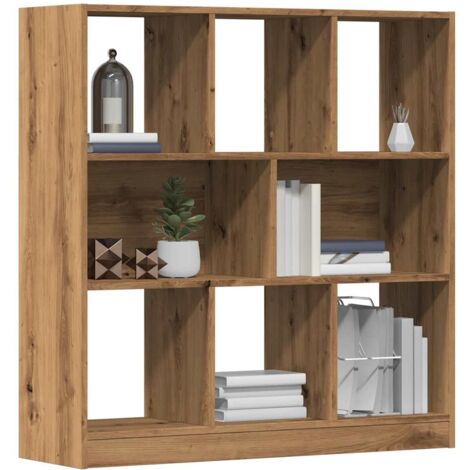 vidaXL Bücherregal Eiche handgefertigt 97,5x29,5x100 cm Holzwerkstoff